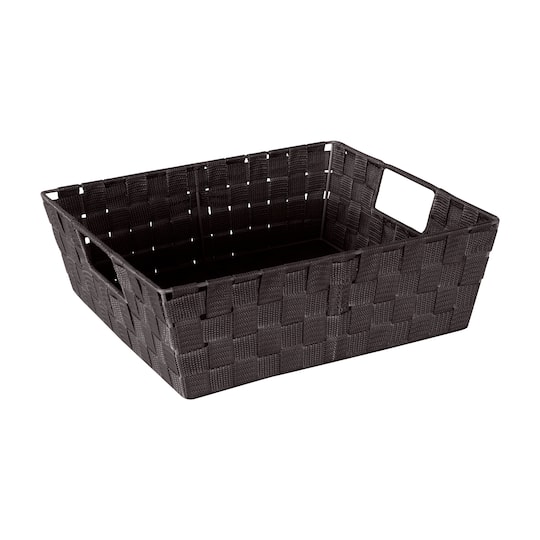 Simplify Large Woven Storage Shelf Bin in Chocolate | 13" x 15" x 5" | Michaels®